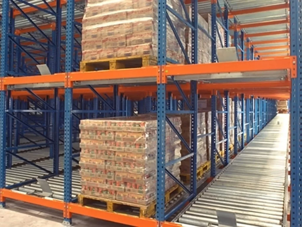 gravity storage rack