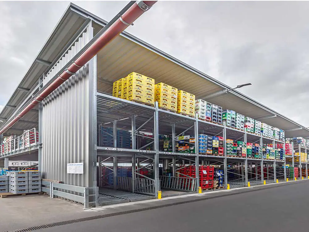 outdoor pallet storage rack