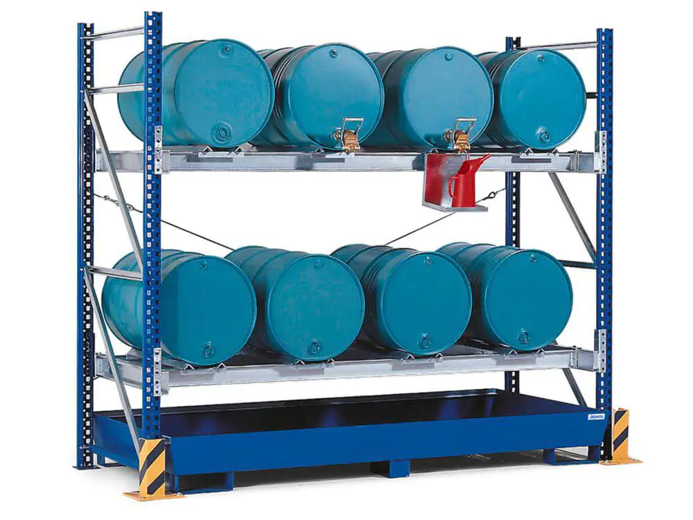 oil drum racks