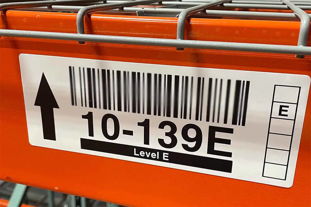 pallet racking labels