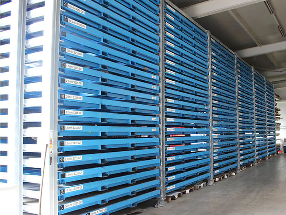 sheet metal storage racking