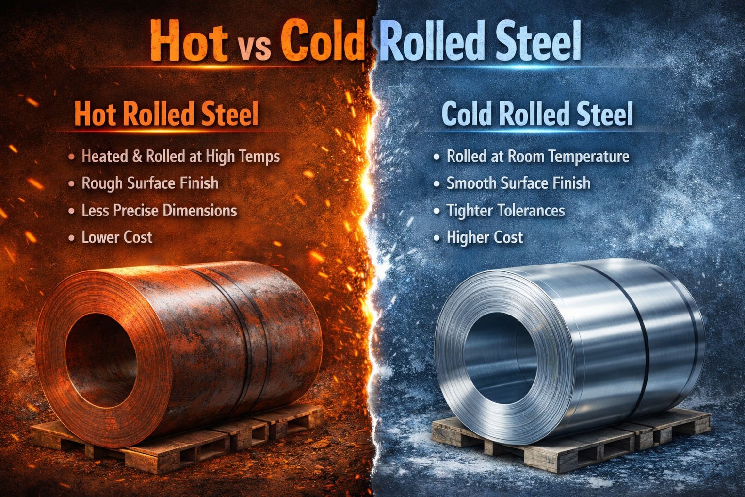 Hot vs Cold Rolled Steel