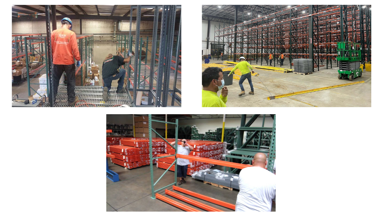 Warehouse racking installation and safety inspection examples