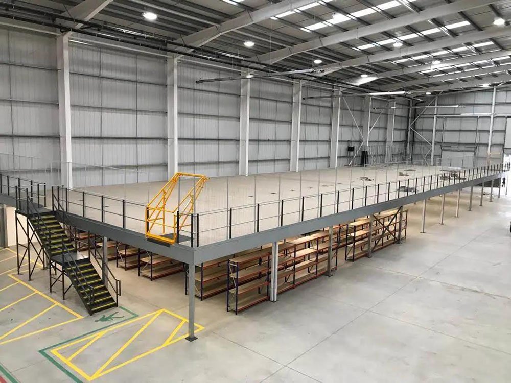2 tier mezzanine floor