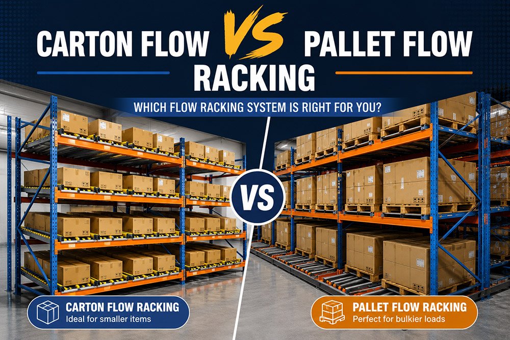 Carton flow vs pallet flow racking comparison